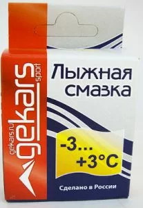 Парафин/мазь скольжения Gekars -3..+3°С 50 г 0202 Фото Парафин/мазь скольжения Gekars -3..+3°С 50 г 0202 со склада магазина Спортев