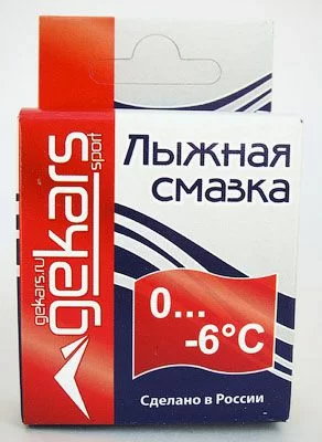 Парафин/мазь скольжения Gekars 0..-6°С 50 г 0203 Фото Парафин/мазь скольжения Gekars 0..-6°С 50 г 0203 со склада магазина Спортев