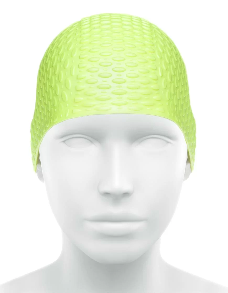 Шапочка для плавания Mad Wave Silicone Bubble yellow M0539 06 0 06W Фото Шапочка для плавания Mad Wave Silicone Bubble yellow M0539 06 0 06W со склада магазина Спортев