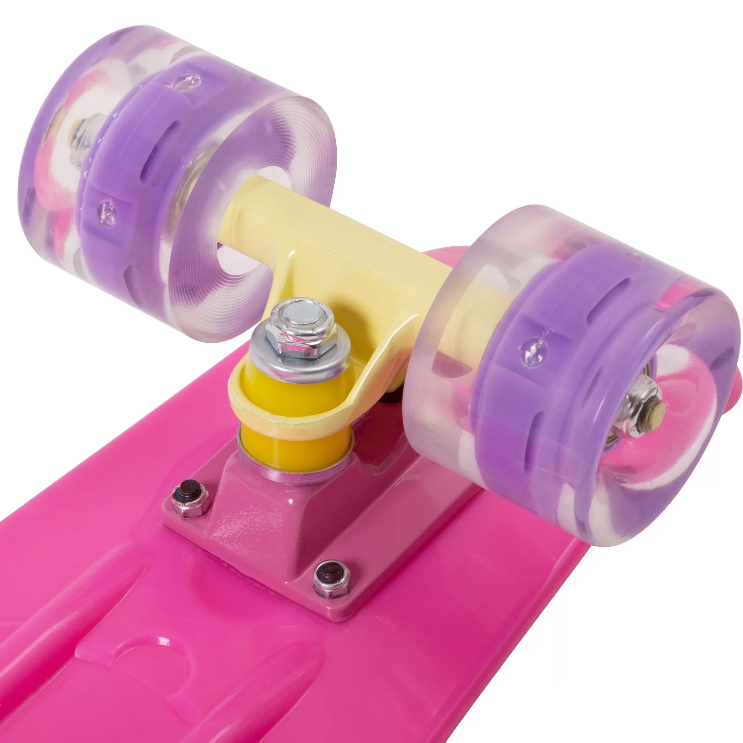 Мини-круизер RGX PNB-01GW (22") светящиеся колеса pink Фото Мини-круизер RGX PNB-01GW (22") светящиеся колеса pink со склада магазина Спортев