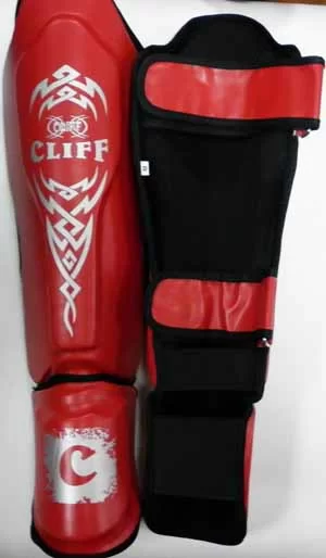 Защита голени Cliff DX красная Фото Защита голени Cliff DX красная со склада магазина Спортев