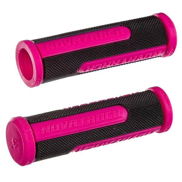 Грипсы Novatrack 110 мм черно/малиновые (РТ213С) Х76787 Фото Грипсы Novatrack 110 мм черно/малиновые (РТ213С) Х76787 со склада магазина Спортев