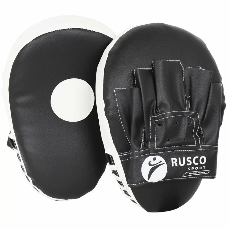 Лапы Rusco Sport изогнутые черно-белые 63666 Фото Лапы Rusco Sport изогнутые черно-белые 63666 со склада магазина Спортев