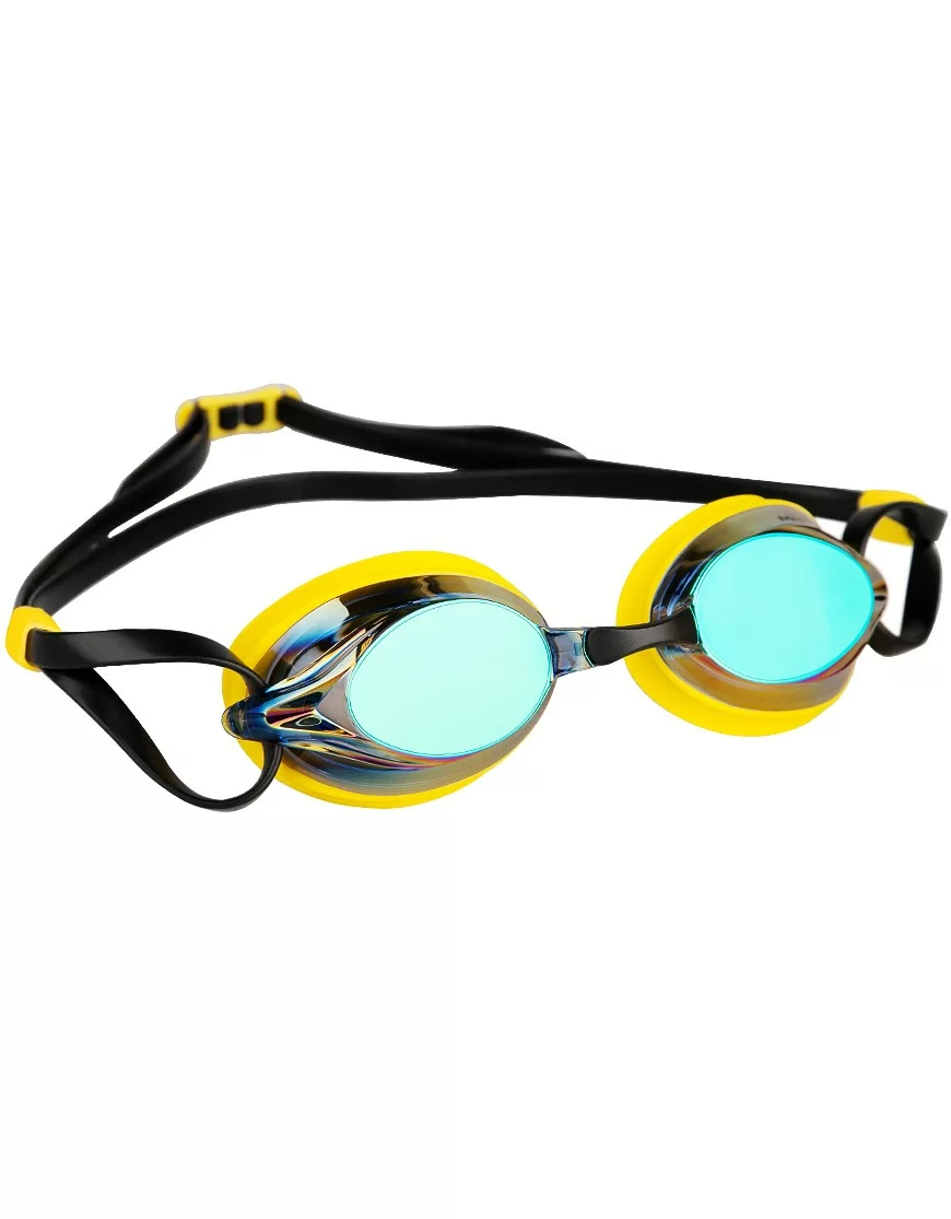 Очки для плавания Mad Wave Spurt Rainbow yellow/black M0427 26 0 06W Фото Очки для плавания Mad Wave Spurt Rainbow yellow/black M0427 26 0 06W со склада магазина Спортев