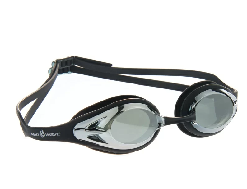 Очки для плавания Mad Wave Alligator Mirror black M0427 14 0 01W Фото Очки для плавания Mad Wave Alligator Mirror black M0427 14 0 01W со склада магазина Спортев