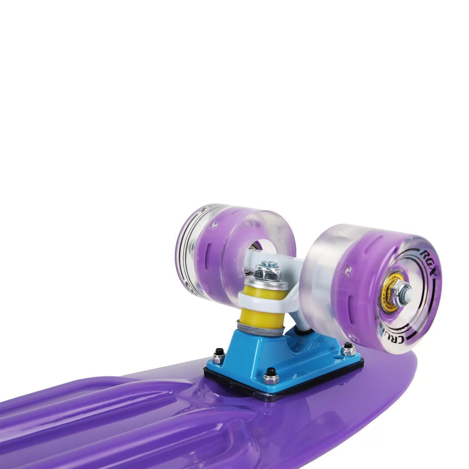 Мини-круизер RGX PNB-01GW (22") светящиеся колеса violet Фото Мини-круизер RGX PNB-01GW (22") светящиеся колеса violet со склада магазина Спортев