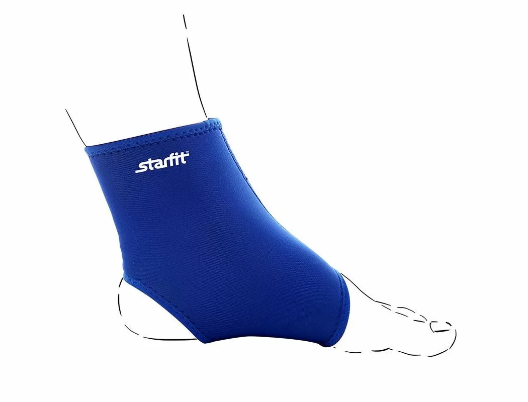 Суппорт голеностопа StarFit SU-401 синий 7375 Фото Суппорт голеностопа StarFit SU-401 синий 7375 со склада магазина Спортев