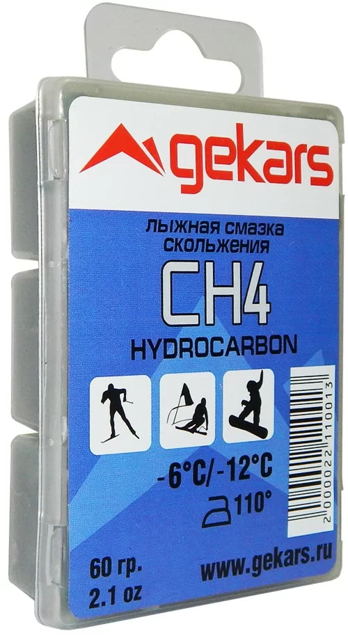 Парафин/мазь скольжения Gekars Pro Hydrocarbon СН4 -6..-12°С 60 г в пласт.упаковке 2496 Фото Парафин/мазь скольжения Gekars Pro Hydrocarbon СН4 -6..-12°С 60 г в пласт.упаковке 2496 со склада магазина Спортев