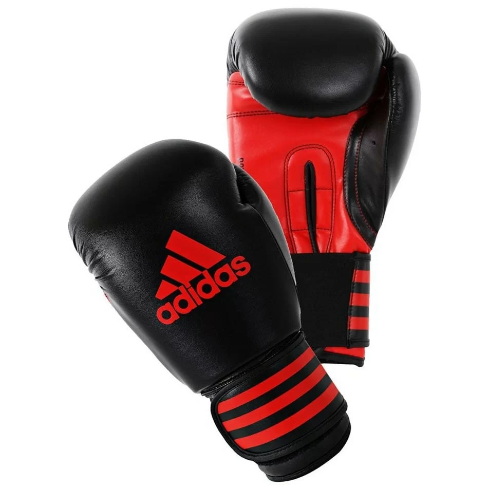 Перчатки боксерские Adidas Power 100 чёр/крас adiPBG100 Фото Перчатки боксерские Adidas Power 100 чёр/крас adiPBG100 со склада магазина Спортев