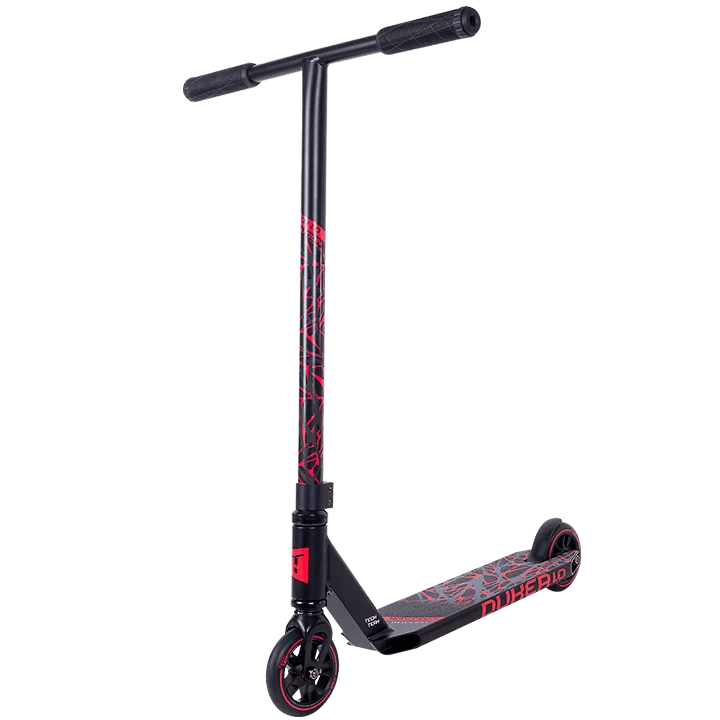 Самокат TechTeam Duker 1.0 трюковой black/red Фото Самокат TechTeam Duker 1.0 трюковой black/red со склада магазина Спортев
