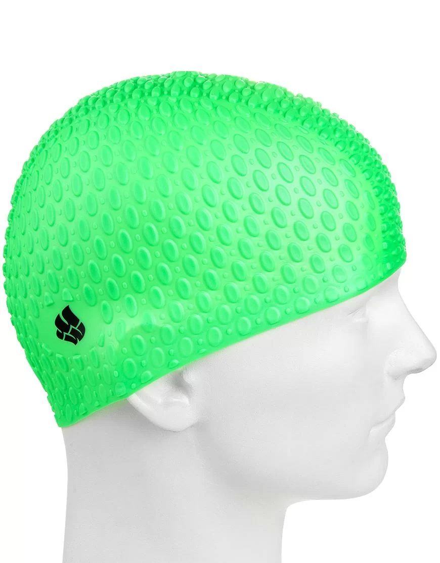 Шапочка для плавания Mad Wave Silicone Bubble green M0539 06 0 10W Фото Шапочка для плавания Mad Wave Silicone Bubble green M0539 06 0 10W со склада магазина Спортев