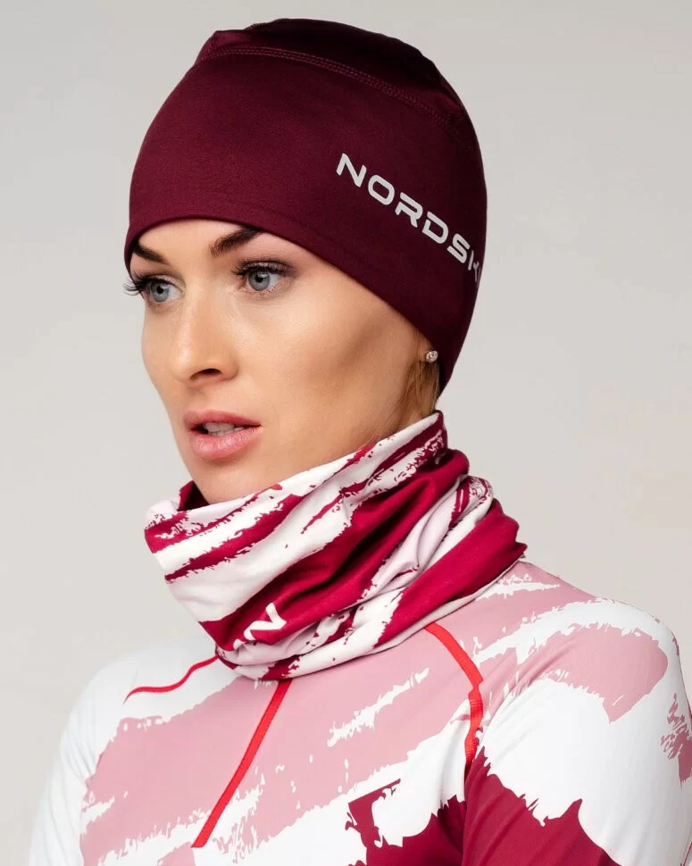 Шапка Nordski Warm wine NSV118724 Фото Шапка Nordski Warm wine NSV118724 со склада магазина Спортев