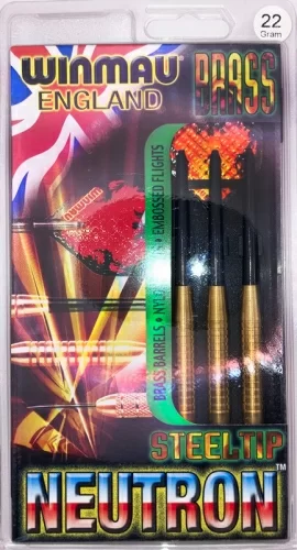 Дротики Winmau Neutron Brass steeltip 22 гр Фото Дротики Winmau Neutron Brass steeltip 22 гр со склада магазина Спортев