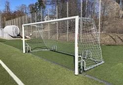 Ворота футбольные SPORTWERK юношеские мобильные с колесами, рама овал 5х2х2 м Ворота футбольные SPORTWERK юношеские мобильные с колесами, рама овал 5х2х2 м