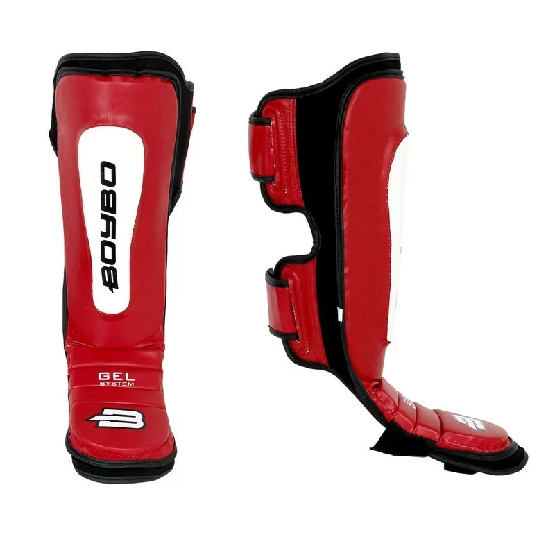 Защита голени и стопы BoyBo Basic Flex красная Фото Защита голени и стопы BoyBo Basic Flex красная со склада магазина Спортев