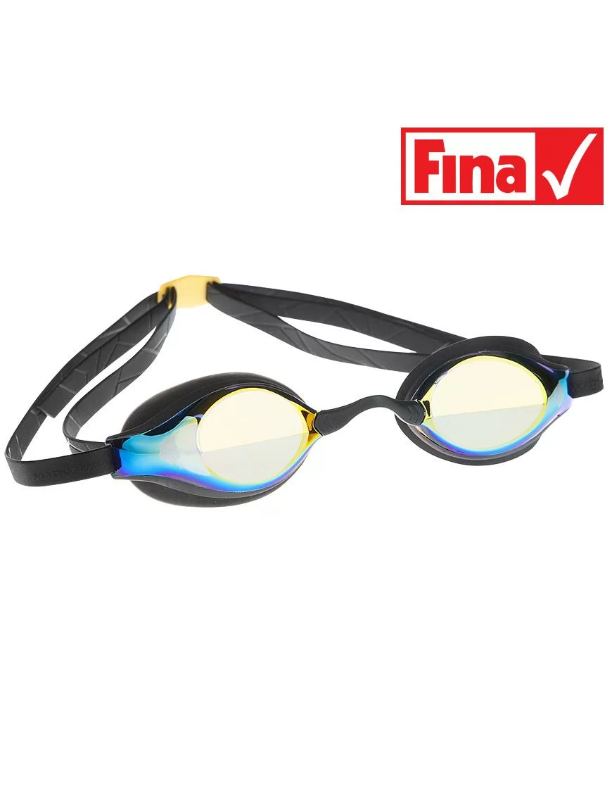 Очки для плавания Mad Wave Record Breaker Mirror стартовые yellow M0454 02 0 06W Фото Очки для плавания Mad Wave Record Breaker Mirror стартовые yellow M0454 02 0 06W со склада магазина Спортев