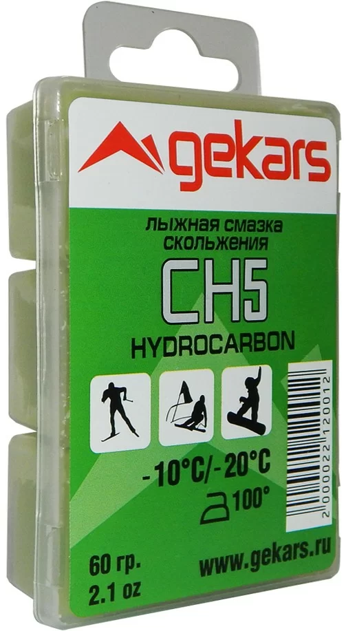Парафин/мазь скольжения Gekars Pro Hydrocarbon СН5 -10..-20°С 60 г в пласт.упаковке 2498 Фото Парафин/мазь скольжения Gekars Pro Hydrocarbon СН5 -10..-20°С 60 г в пласт.упаковке 2498 со склада магазина Спортев