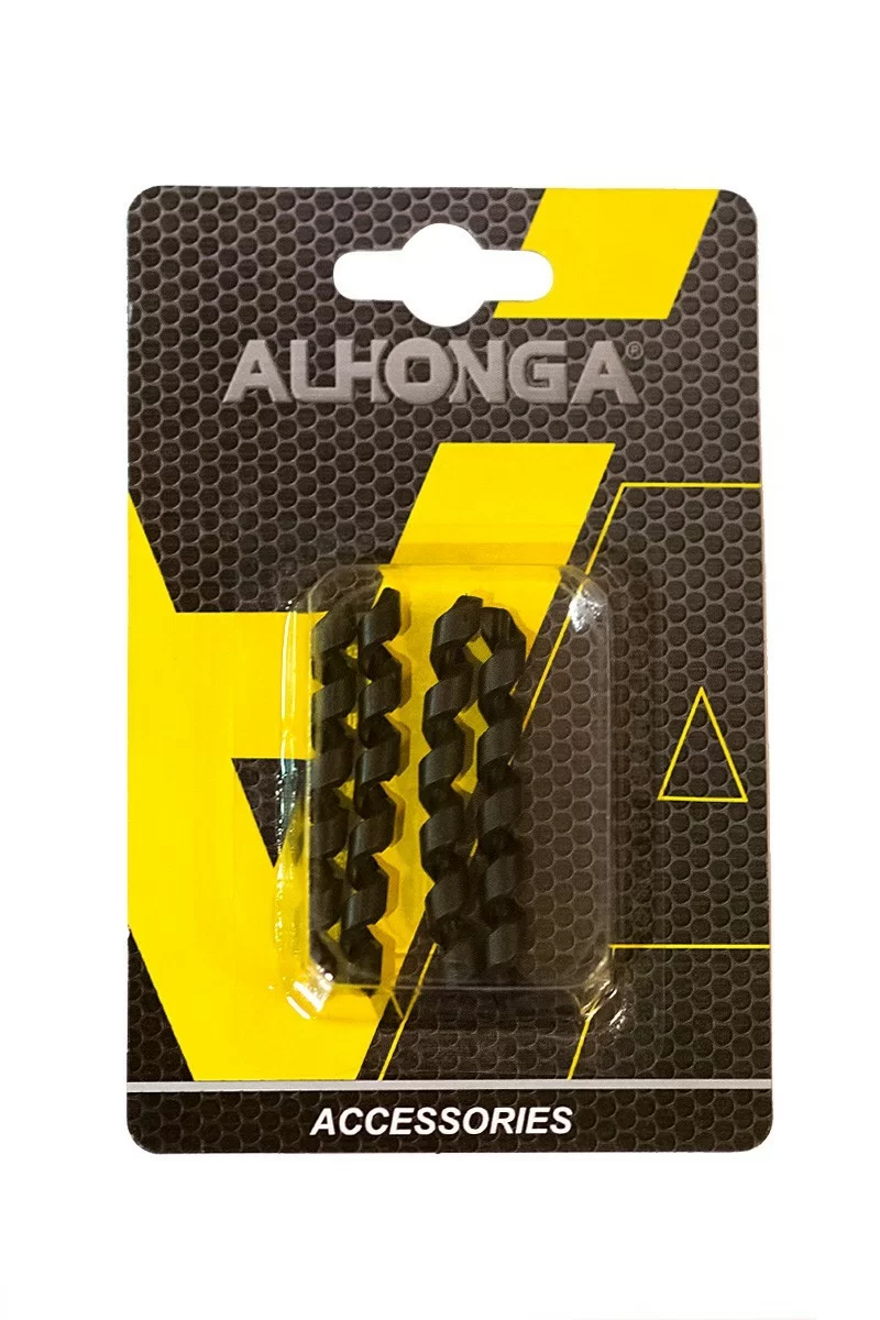 Накладка защитная на оболочку троса Alhonga (4шт) черн. HJ-PX008-BK Фото Накладка защитная на оболочку троса Alhonga (4шт) черн. HJ-PX008-BK со склада магазина Спортев