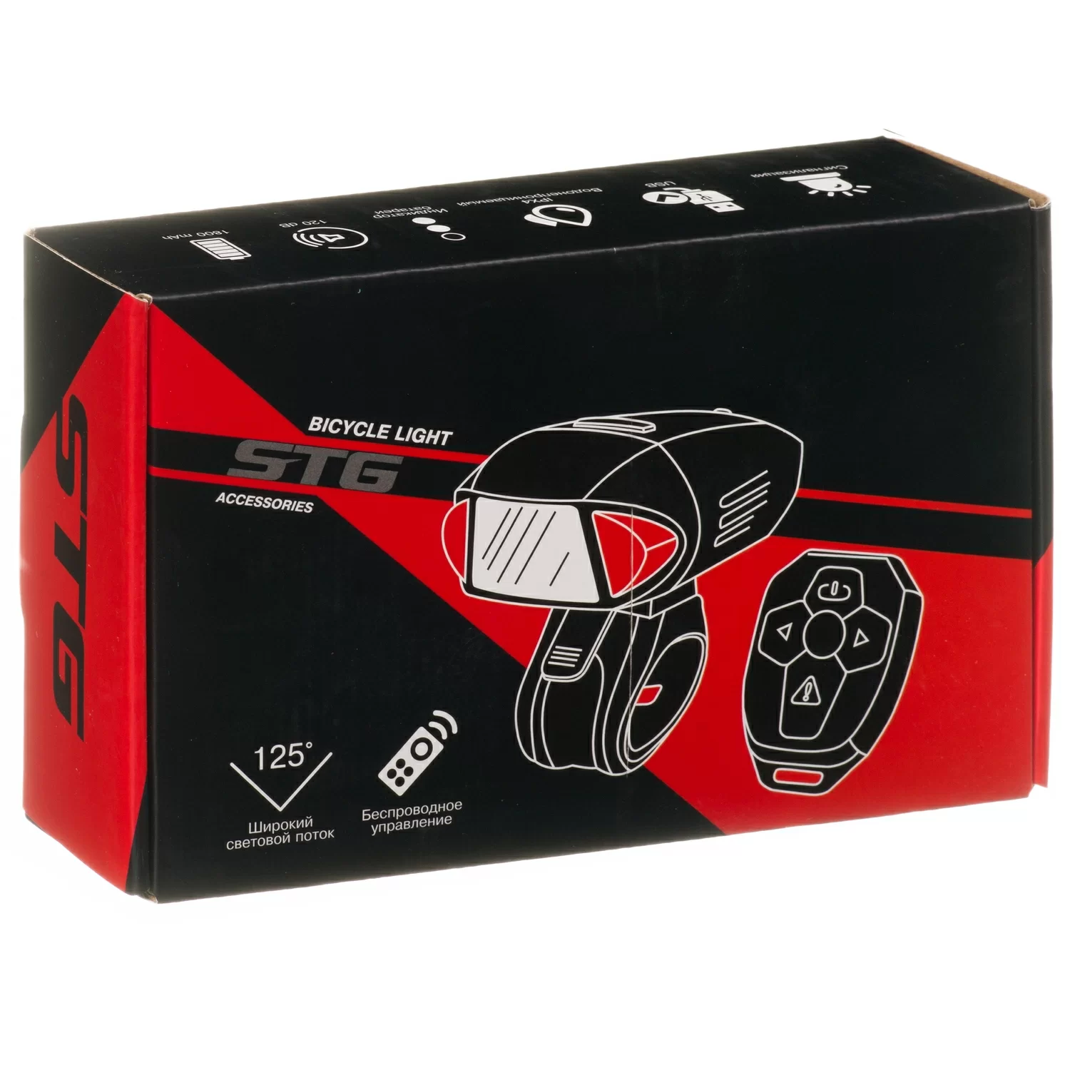 Фонарь передний STG FL1602 USB X98540 Фото Фонарь передний STG FL1602 USB X98540 со склада магазина Спортев