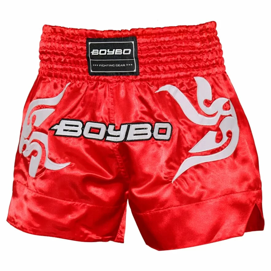 Шорты для тайского бокса BoyBo красные BST882 Фото Шорты для тайского бокса BoyBo красные BST882 со склада магазина Спортев