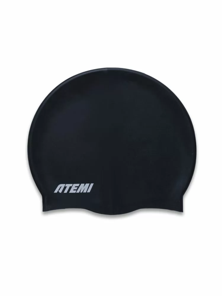 Шапочка для плавания Atemi FLSC1BK силикон черный 10049 Фото Шапочка для плавания Atemi FLSC1BK силикон черный 10049 со склада магазина Спортев