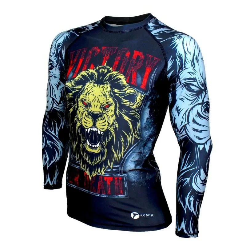 Рашгард Rusco Sport Lion MMA взрослый Фото Рашгард Rusco Sport Lion MMA взрослый со склада магазина Спортев