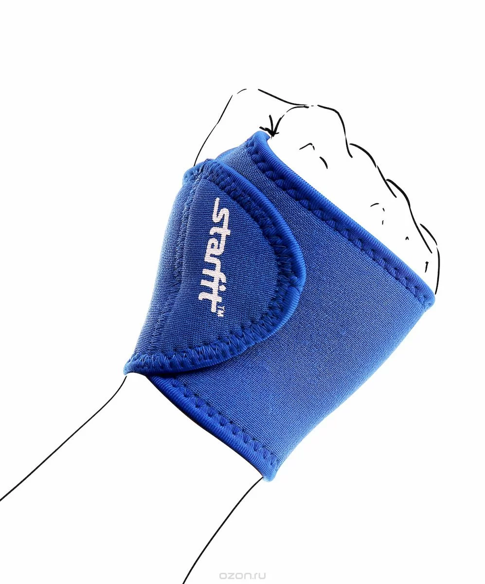 Суппорт запястья StarFit SU-703 синий 9143 Фото Суппорт запястья StarFit SU-703 синий 9143 со склада магазина Спортев