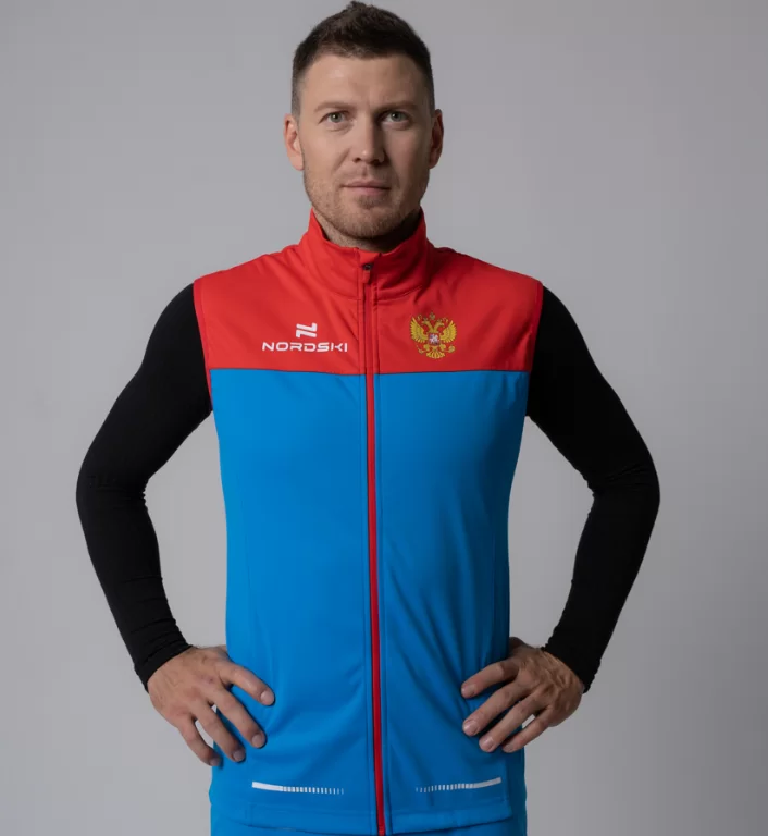 Жилет разминочный Nordski Pro Rus NSM554192 Фото Жилет разминочный Nordski Pro Rus NSM554192 со склада магазина Спортев