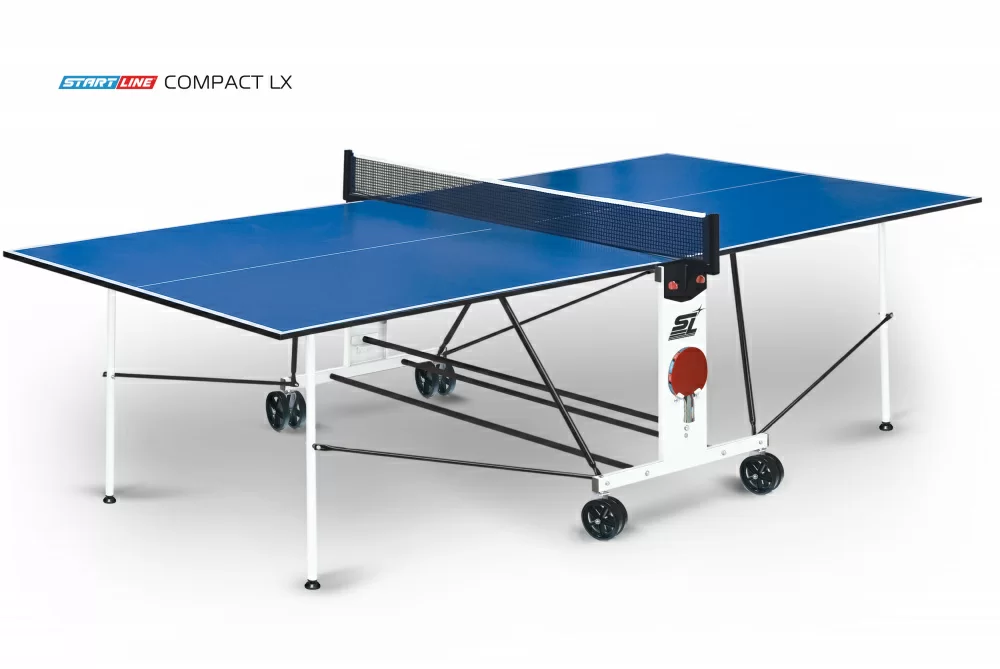 Стол теннисный Compact LX Синий Фото Стол теннисный Compact LX Синий со склада магазина Спортев