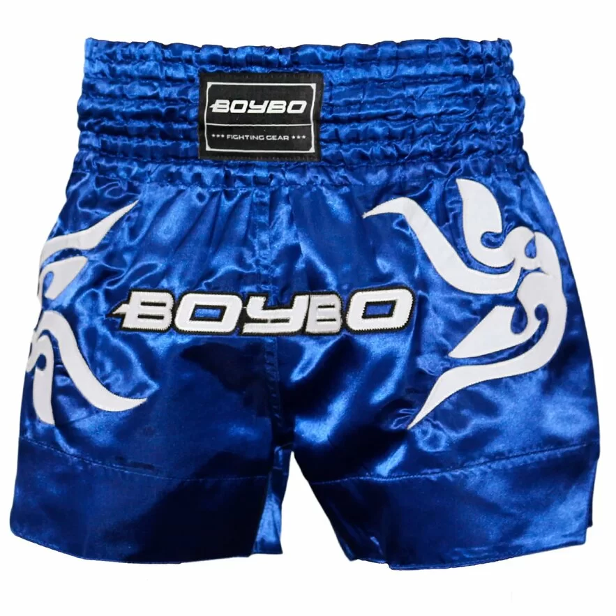 Шорты для тайского бокса BoyBo синие BST882 Фото Шорты для тайского бокса BoyBo синие BST882 со склада магазина Спортев