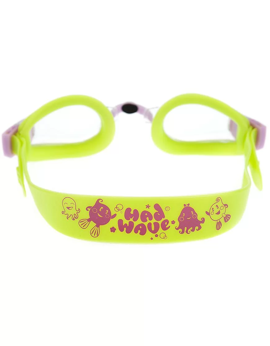 Очки для плавания Mad Wave Bubble Kids зеленый неон M0411 03 0 23W Фото Очки для плавания Mad Wave Bubble Kids зеленый неон M0411 03 0 23W со склада магазина Спортев