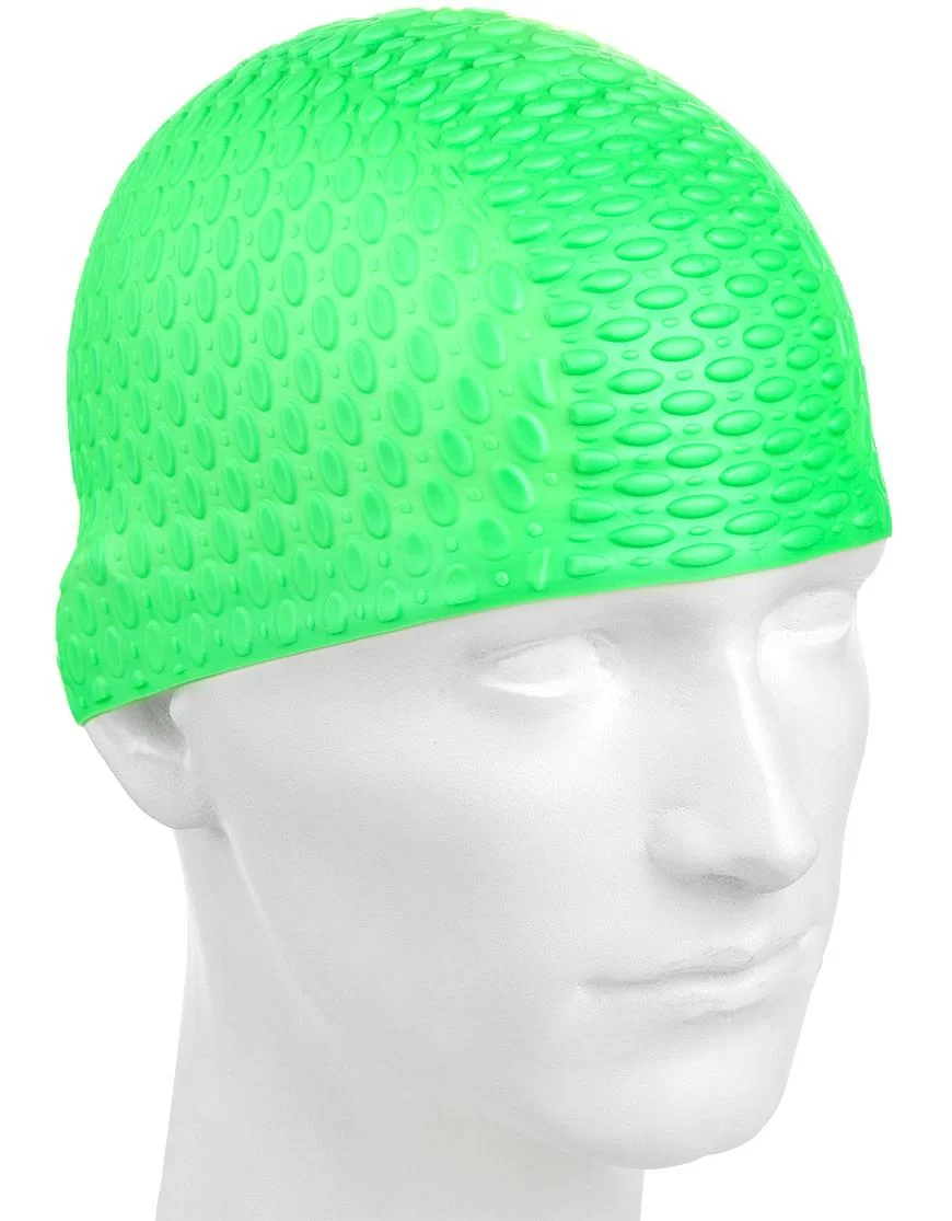 Шапочка для плавания Mad Wave Silicone Bubble green M0539 06 0 10W Фото Шапочка для плавания Mad Wave Silicone Bubble green M0539 06 0 10W со склада магазина Спортев