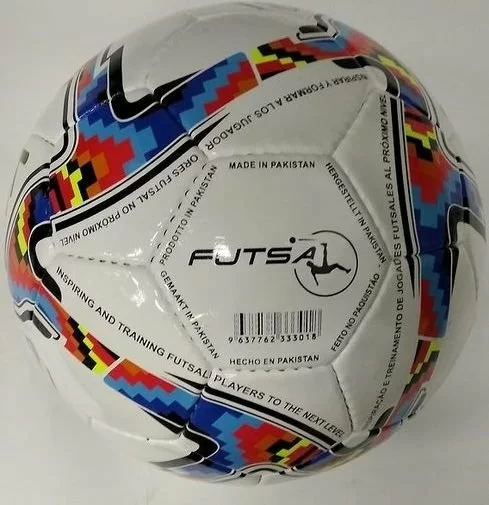Мяч футзальный Vamos Futsal Acedemy 32П №4 бело-сине-красный BV 3013-AMI Фото Мяч футзальный Vamos Futsal Acedemy 32П №4 бело-сине-красный BV 3013-AMI со склада магазина Спортев