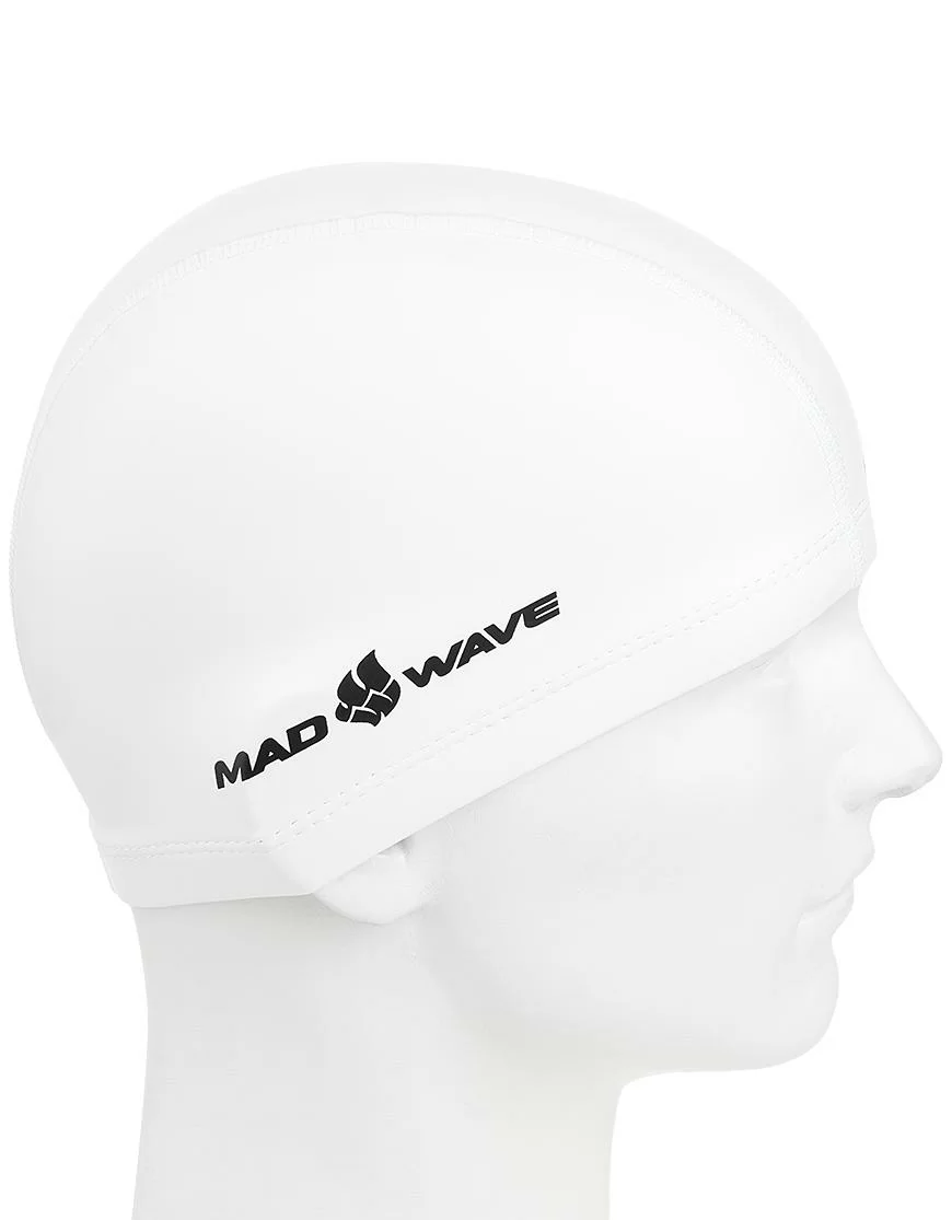 Шапочка для плавания Mad Wave PUT Coated белый M0585 01 0 02W Фото Шапочка для плавания Mad Wave PUT Coated белый M0585 01 0 02W со склада магазина Спортев