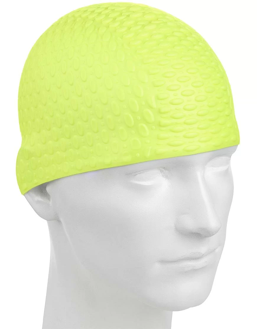 Шапочка для плавания Mad Wave Silicone Bubble yellow M0539 06 0 06W Фото Шапочка для плавания Mad Wave Silicone Bubble yellow M0539 06 0 06W со склада магазина Спортев
