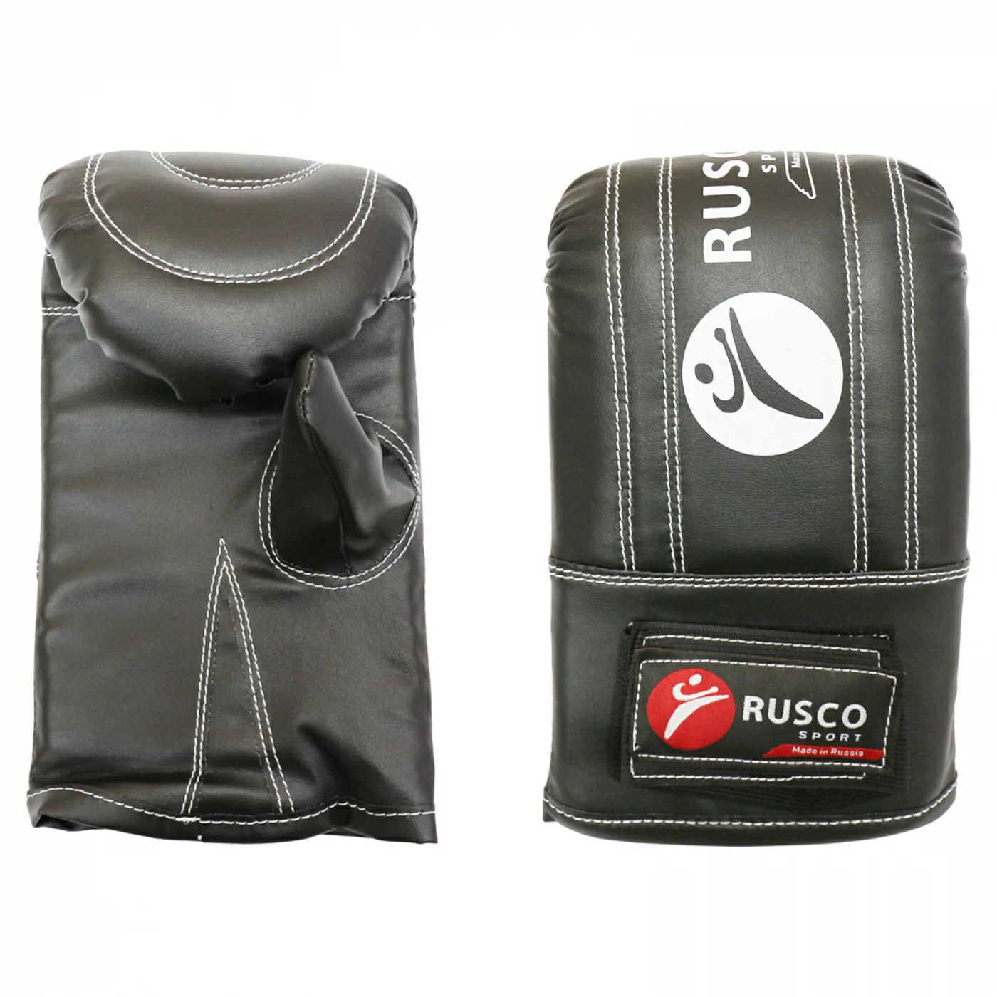 Перчатки снарядные Rusco Sport черный 0224 Фото Перчатки снарядные Rusco Sport черный 0224 со склада магазина Спортев