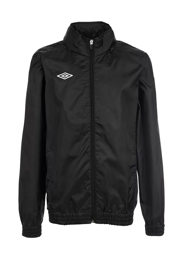 Куртка ветрозащитная Umbro Uniform Training Shower Jacket чер/бел/бел 413013/611 Фото Куртка ветрозащитная Umbro Uniform Training Shower Jacket чер/бел/бел 413013/611 со склада магазина Спортев