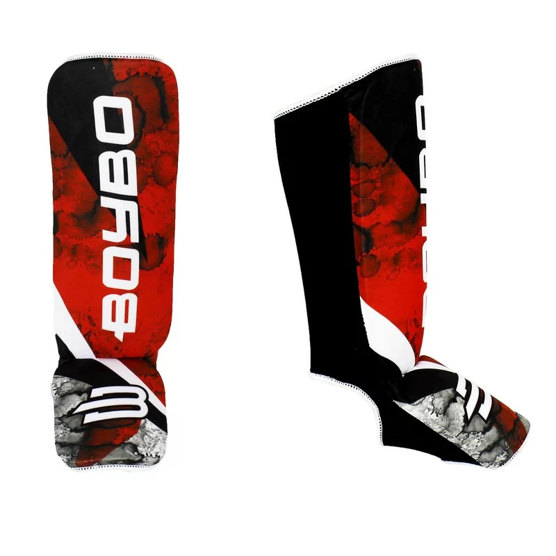Защита голени и стопы BoyBo Flame Red нейлон Фото Защита голени и стопы BoyBo Flame Red нейлон со склада магазина Спортев