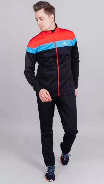 Куртка разминочная Nordski Drive black/red NSM805910 Фото Куртка разминочная Nordski Drive black/red NSM805910 со склада магазина Спортев