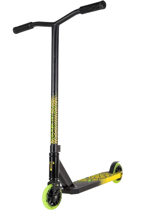 Самокат TechTeam Duker 202 (2022) трюковой black/yellow Фото Самокат TechTeam Duker 202 (2022) трюковой black/yellow со склада магазина Спортев