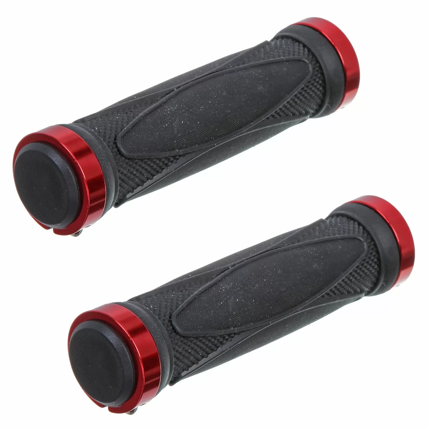 Грипсы STG HL-G202 130 мм черно-красные Х68693-5 Фото Грипсы STG HL-G202 130 мм черно-красные Х68693-5 со склада магазина Спортев