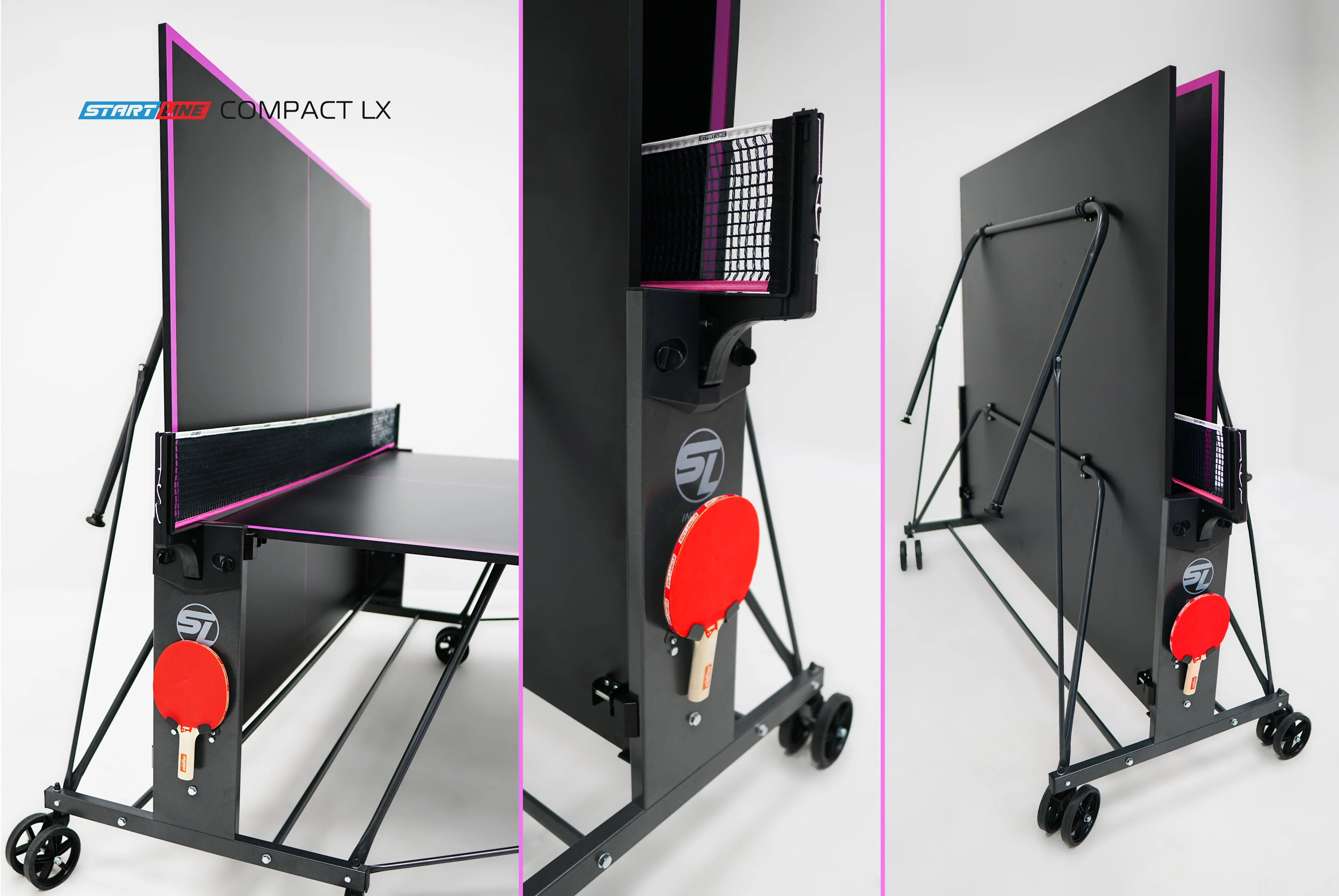 Стол теннисный Compact LX Black Фото Стол теннисный Compact LX Black со склада магазина Спортев