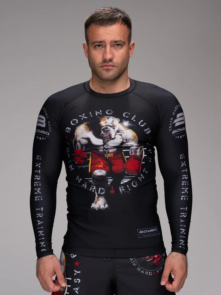 Рашгард BoyBo Bulldog MMA взрослый 3150 Фото Рашгард BoyBo Bulldog MMA взрослый 3150 со склада магазина Спортев