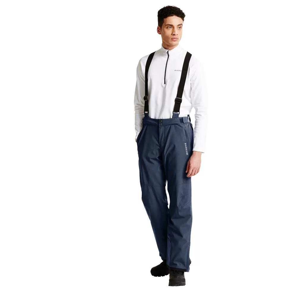 Брюки г/лыжные Dare2b Certify Pant с подтяжками синий DMW354R/639 Фото Брюки г/лыжные Dare2b Certify Pant с подтяжками синий DMW354R/639 со склада магазина Спортев