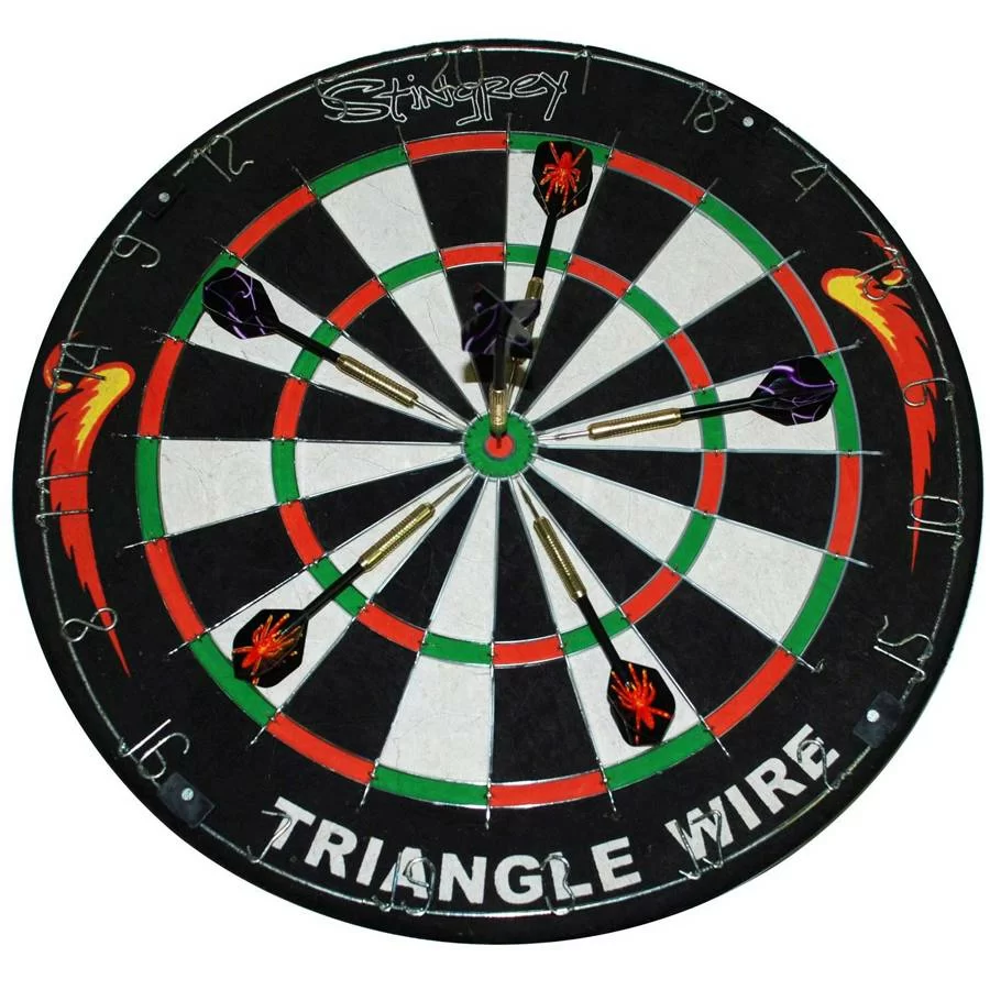 Дартс набор 18" Stingrey DG51002 с дротиками (обрамление из трехгранной проволоки) Фото Дартс набор 18" Stingrey DG51002 с дротиками (обрамление из трехгранной проволоки) со склада магазина Спортев