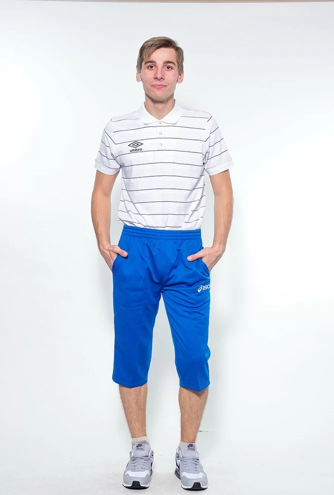 Брюки тренировочные Asics 3/4 Pant яр.синие T222Z9/0043 Фото Брюки тренировочные Asics 3/4 Pant яр.синие T222Z9/0043 со склада магазина Спортев