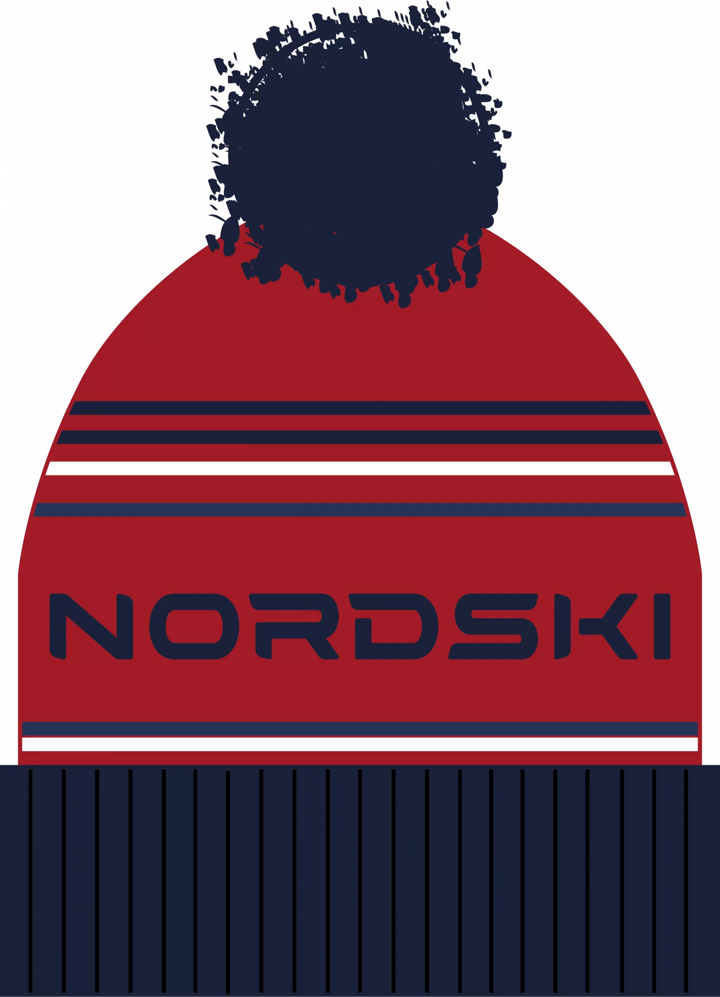 Шапка Nordski Stripe red NSV470900 Фото Шапка Nordski Stripe red NSV470900 со склада магазина Спортев