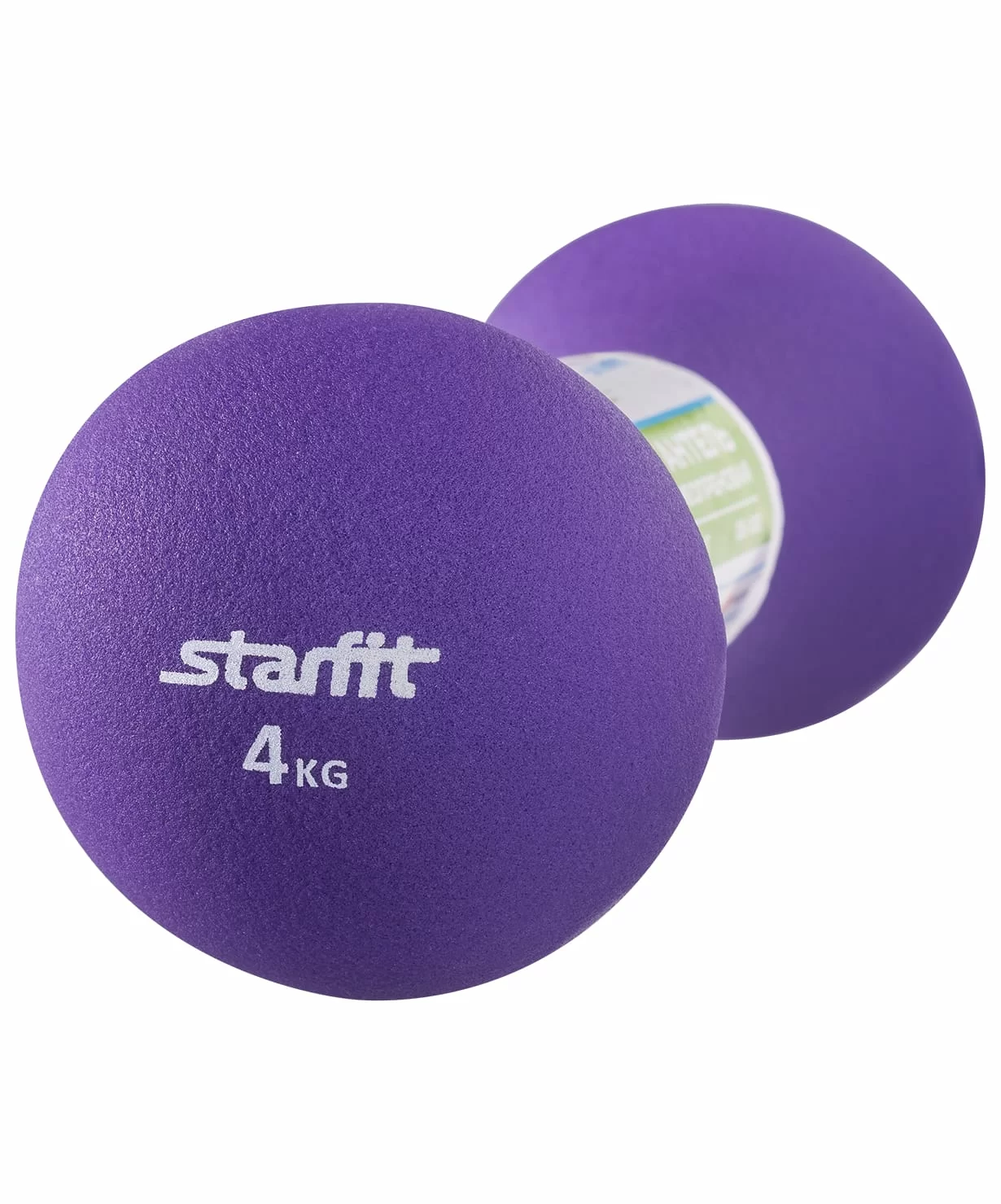 Гантель неопреновая 4 кг StarFit DB-202 фиолетовая 9080 Фото Гантель неопреновая 4 кг StarFit DB-202 фиолетовая 9080 со склада магазина Спортев