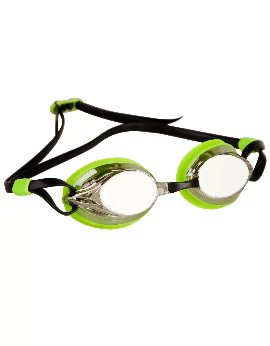 Очки для плавания Mad Wave Spurt Mirror green/black M0427 25 0 10W Фото Очки для плавания Mad Wave Spurt Mirror green/black M0427 25 0 10W со склада магазина Спортев