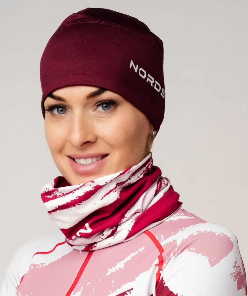 Шапка Nordski Warm wine NSV118724 Фото Шапка Nordski Warm wine NSV118724 со склада магазина Спортев